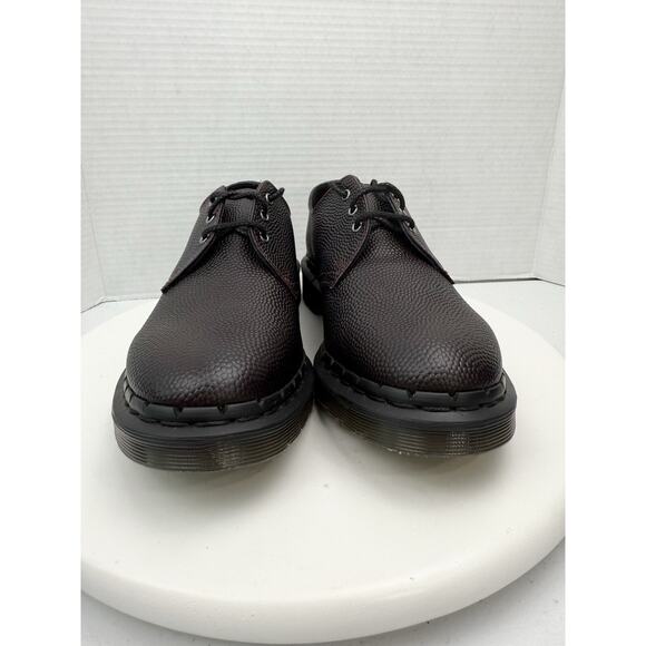 DR. MARTENS 1461 Womens Size 8 Pebble Grain Oxblood Brown Derby  Loafers Shoes - Picture 4 of 11